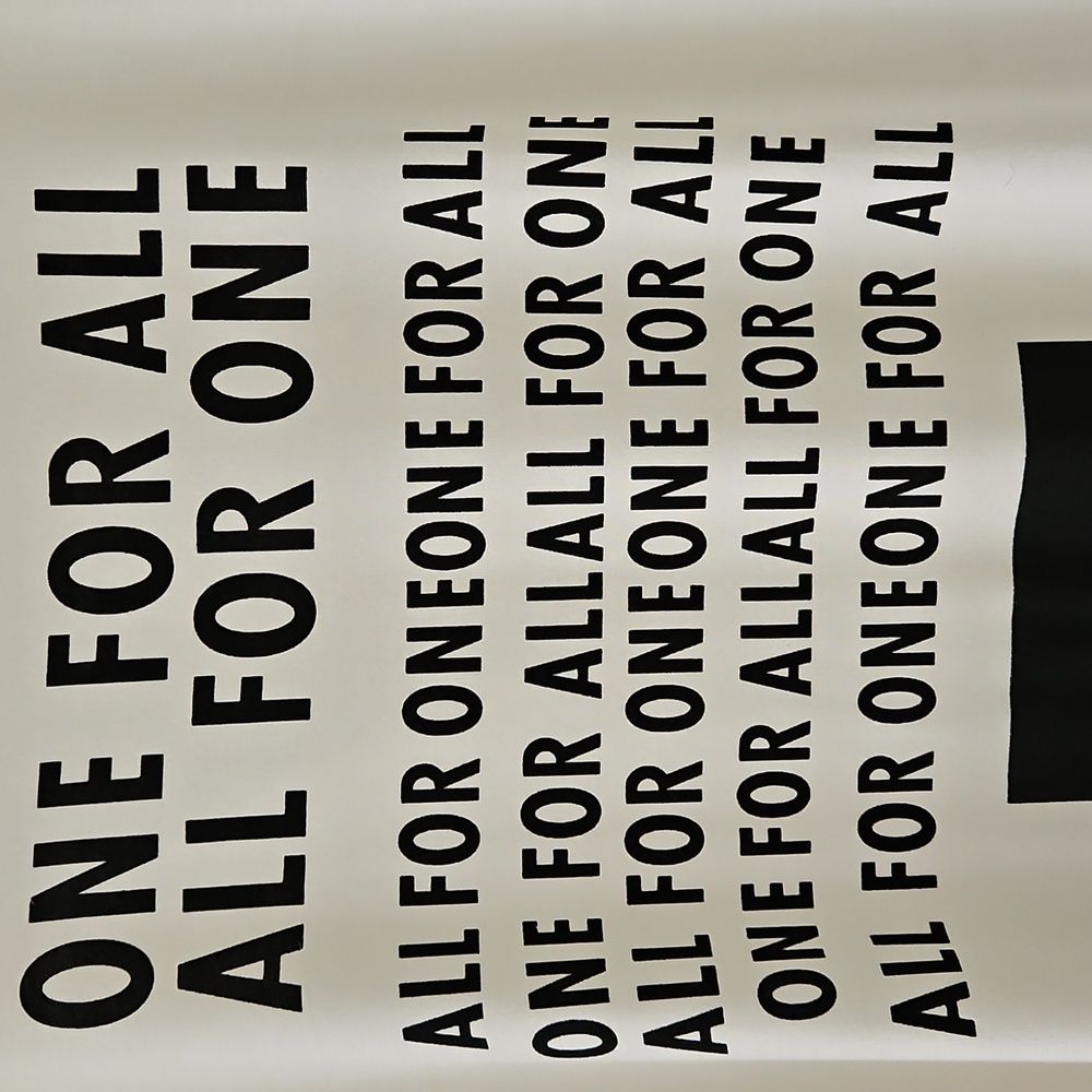 Jane & John Longline Zippered Hoodie Tunic‎ Spellout "ALL FOR ONE, ONE FOR ALL" - Picture 11 of 16